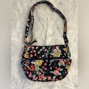 Vera Bradley Floral Crossbody Bag - Black and Multicolor